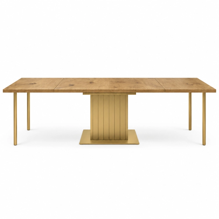 Stół MONACO rozłożony 140x90 cm z wkładką 50 cm – nowe-meble.pl