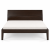 Łóżko AGAVA bukowe wenge 180x200 cm widok frontalny nowe-meble.pl