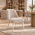 Krzesło CALMO WOOD MATT VELVET 06 bielone nogi w jadalni nowe-meble.pl