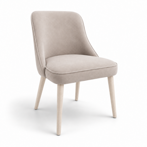 Krzesło CALMO WOOD MATT VELVET 06 bukowe nogi bielone nowe-meble.pl