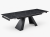 Stół MONTARO BLACK 160–240 cm rozłożony blat ze spieku czarny marmur geometryczna metalowa podstawa – nowe-meble.pl