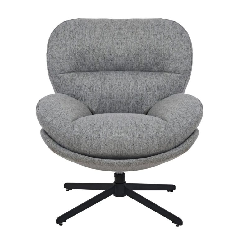 Fotel MILTON – szary fotel DAVIS Neve 85 widok z przodu nowe-meble.pl